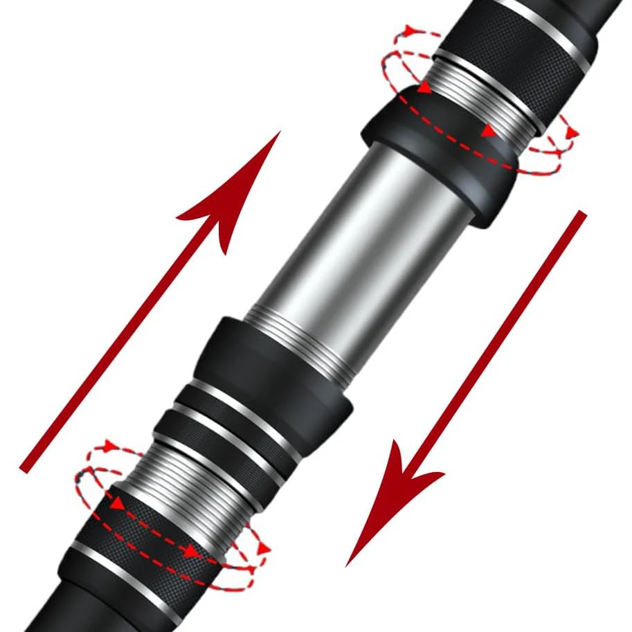 Caña telescópica de carbono para surfcasting y spinning