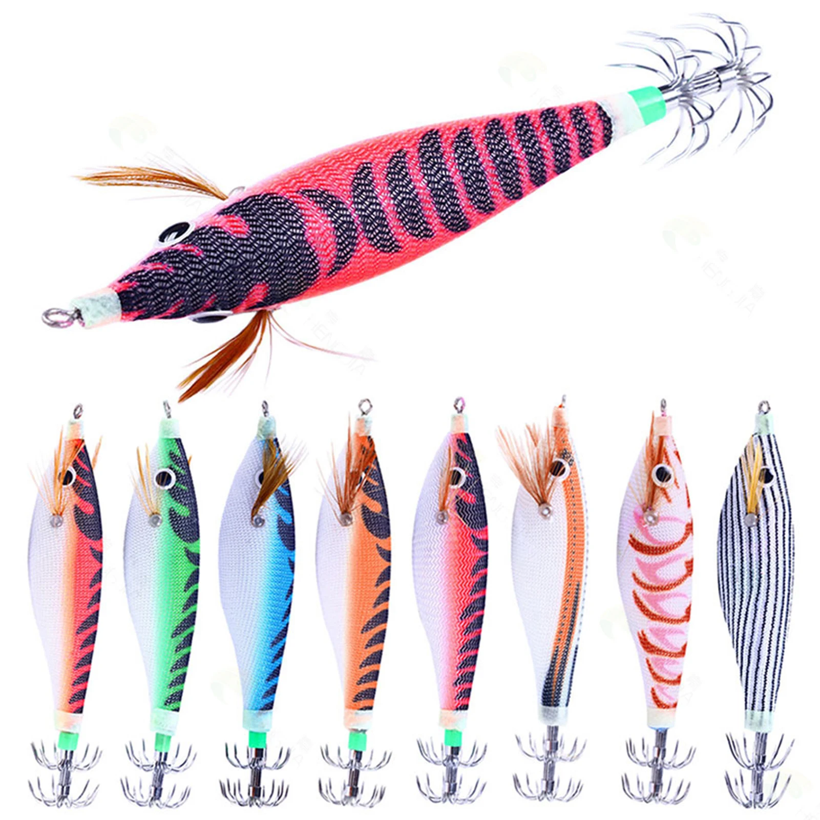 Jigs calamar luminosos de panza redonda para pulpo y sepia - imagen 4