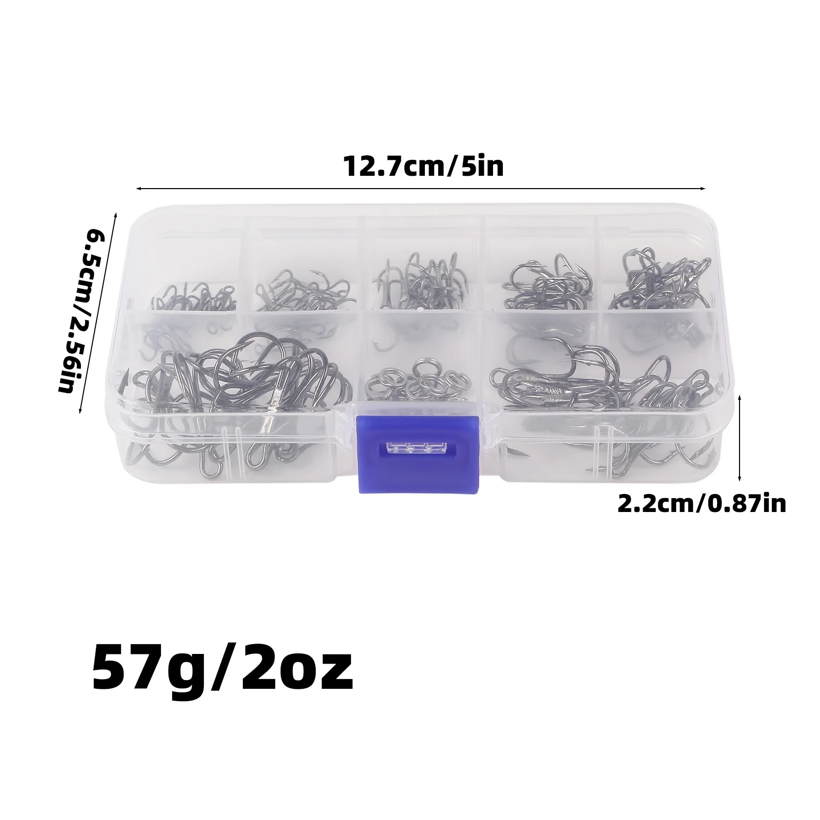 Accesorios para señuelos, incluye modelos de diferentes tamaños, anzuelo triple y anillo dividido, anzuelos afilados con púas, aparejos de pesca par, 90 unidades - imagen 4