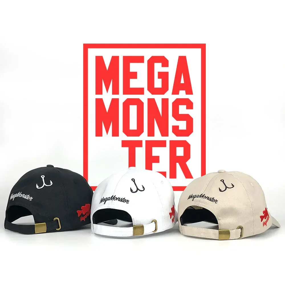 Sombrero de pesca de mar Luya, gorra de pesca MEGAMONSTER, alero curvo, parte superior suave, contraste de Color, alero curvo, sombrero para el sol, gorra de béisbol - imagen 3