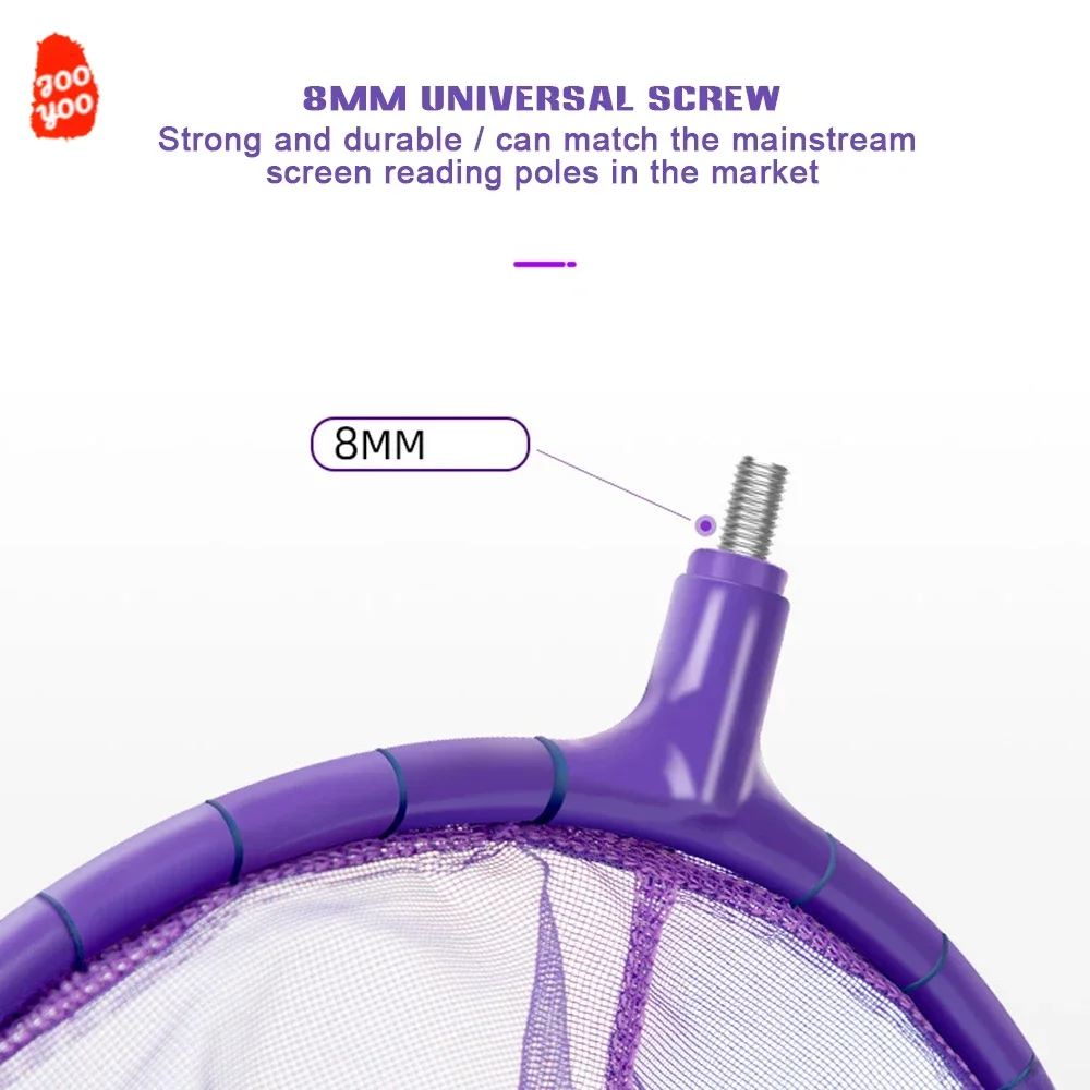 1 Uds. Cabezal de red de pesca competitiva de 25cm, red de pesca grande ultraligera, suministros de equipo de pesca de carpa - imagen 4