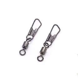 Clips pin giratorios en acero inoxidable y cobre para pesca deportiva