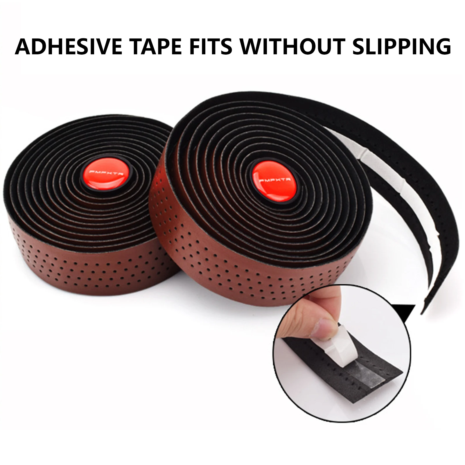 Correa de manillar de bicicleta de 2,17m, correa de manillar antideslizante de cuero Pu para bicicleta de montaña y carretera, herramientas de modificación de bicicleta para ciclismo al aire libre - imagen 3