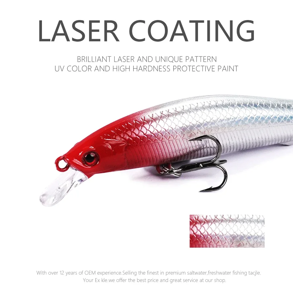 MOOKZZ-señuelos artificiales de pesca, cebos Wobblers de alta calidad para pececillos que se hunden, suspensión, modelo caliente, 6,5G/9G/11G - imagen 4