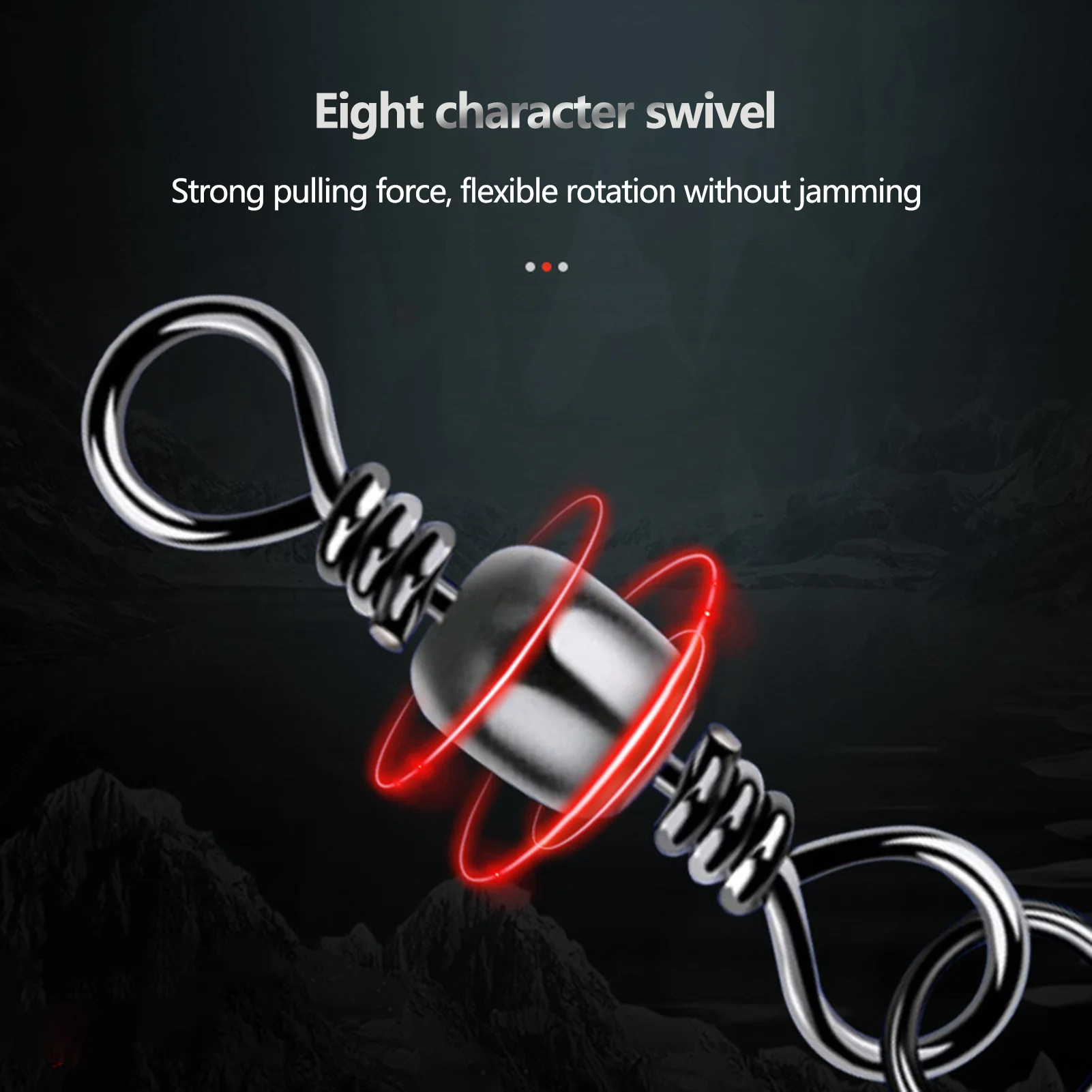 Broches de barril de pesca de acero rico en carbono, resistentes a la corrosión, giratorios de pesca resistentes a la corrosión para barco, Surf, Kayak, pesca - imagen 2