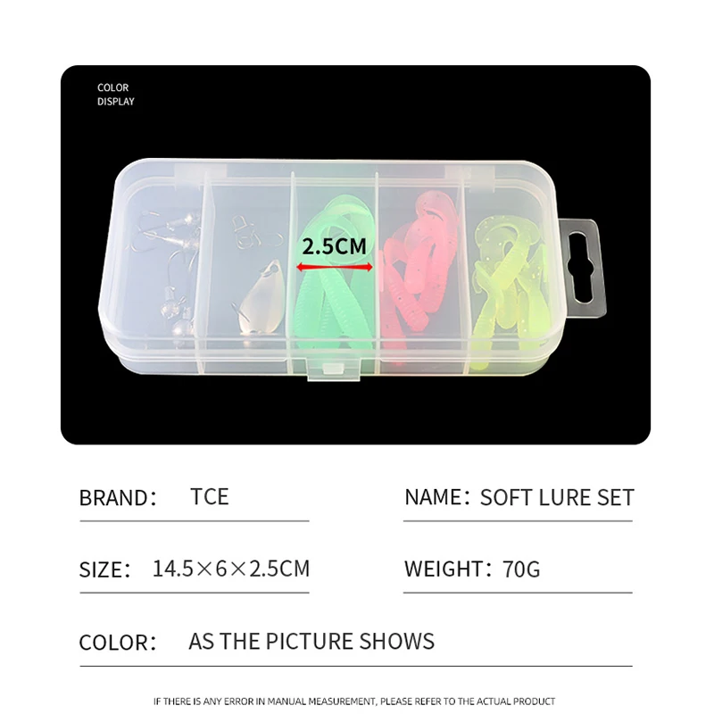 Señuelo Artificial suave de gusano, anzuelo de cabeza plomada, 5,5 cm, 1,7g, 3,5g, isca Perch, proteína, equipo de Pesca, 23 piezas - imagen 2