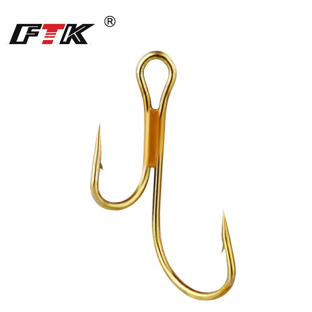 FTK Anzuelos Dobles Dorados con Púas – Ryder Pike Dead Bait - imagen 2
