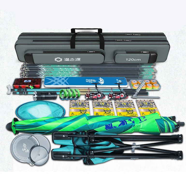 Bolsa de pesca plegable, bolsa de tela Oxford para caña de pescar, carrete, señuelo, herramientas de almacenamiento de aparejos de pesca en el mar, 70/80/90/120/130cm - imagen 2