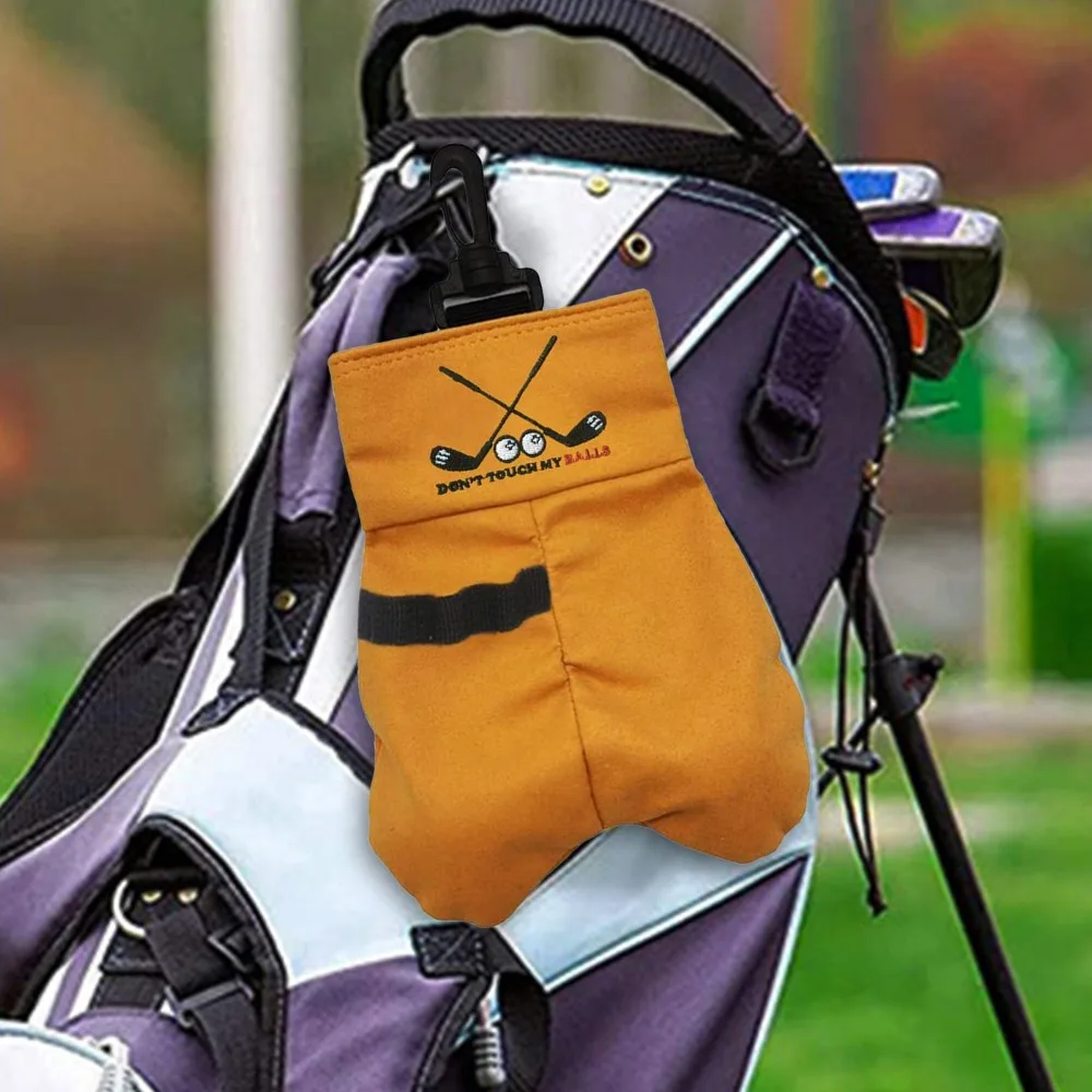 Sacos de Golf de broma, funda cartuchera para pelota de Golf, organizador de bolsillo para pelota de Golf, portador de pelota de Golf portátil, bolsa divertida para pelota de Golf - imagen 5