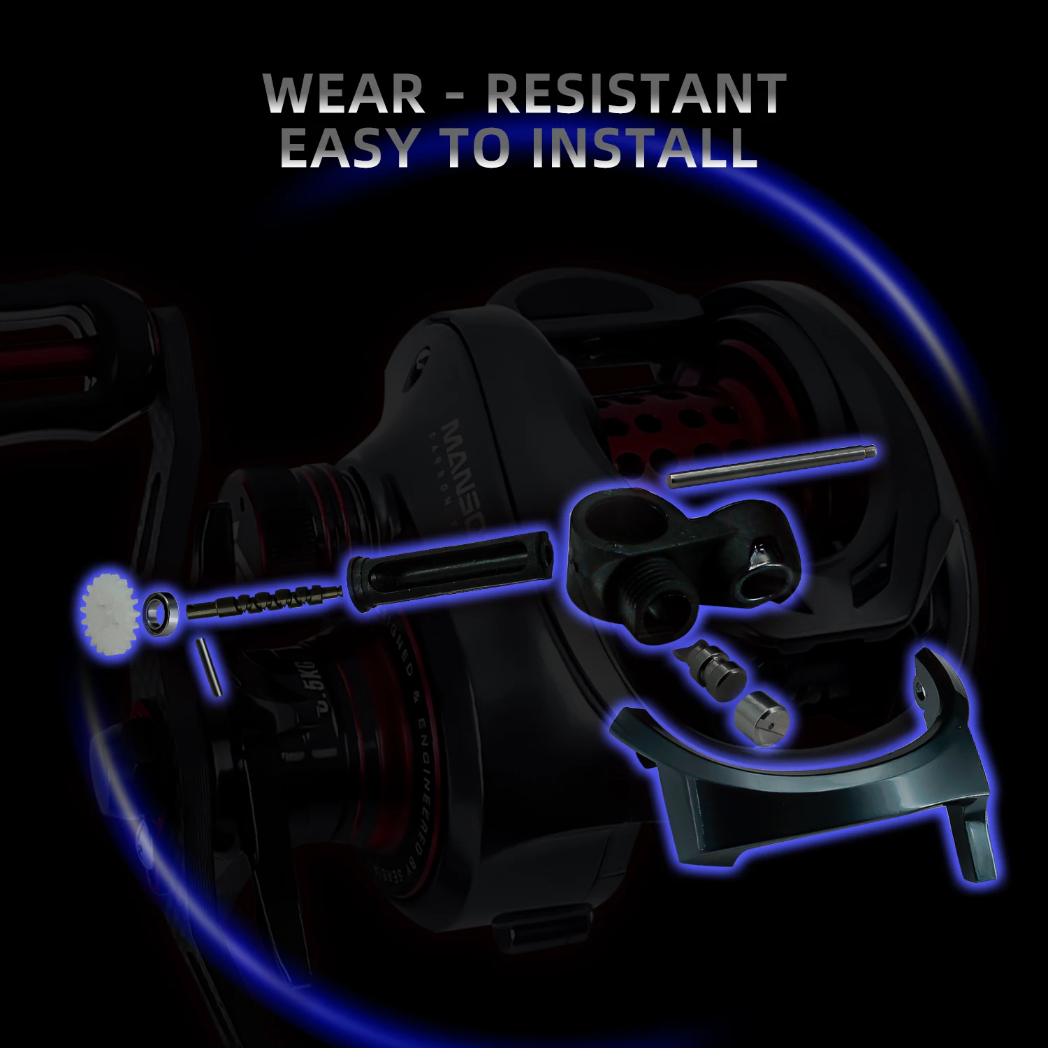 Carrete de baitcasting SEASIR, piezas originales solo para cast x cast x2 mansory - imagen 3