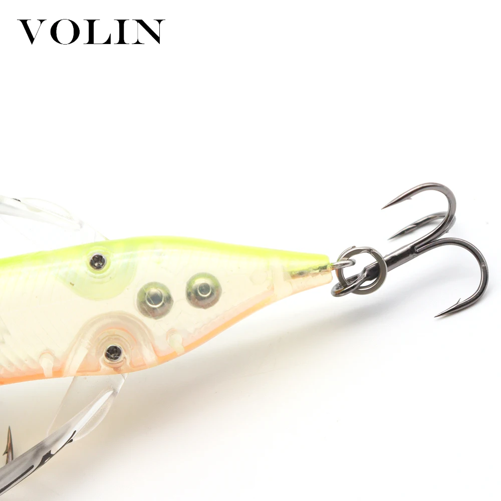 Volin-señuelo de pesca de libélula, 80mm, 6,5g, flotante, Minnow, trucha, Wobblers, Micro cebos - imagen 5