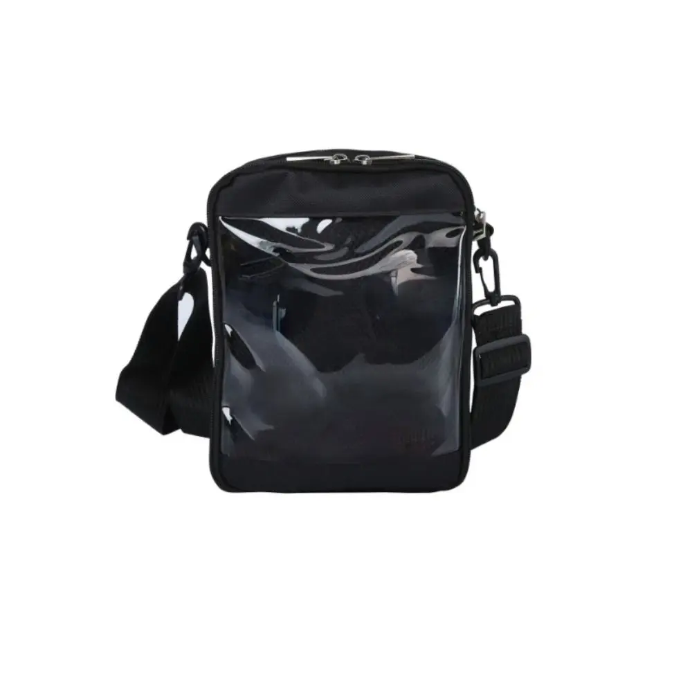 Mini bolsos cruzados de estilo japonés, color blanco y negro, transparente, Simple, pequeño, transparente, Ita, bandolera de PVC para teléfono, para exhibición de muñecas - imagen 5