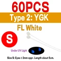 60pcs YGK S FLW