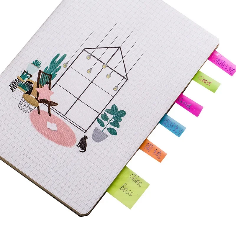 Bloc Notas Kawaii 2026 Adhesivos Fluorescentes Material - imagen 5