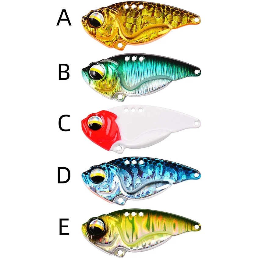Señuelo de pesca con cuchara VIB, 5g, 9g, 12g, cebo de pesca giratorio de Metal, Crankbait, lubina, cebos duros artificiales, cigarra, aparejos de pesca VIB - imagen 4