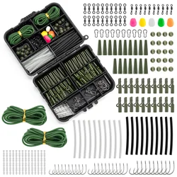 Kit montaje carpa con giratorio antienredos, clip plomo y cuentas
