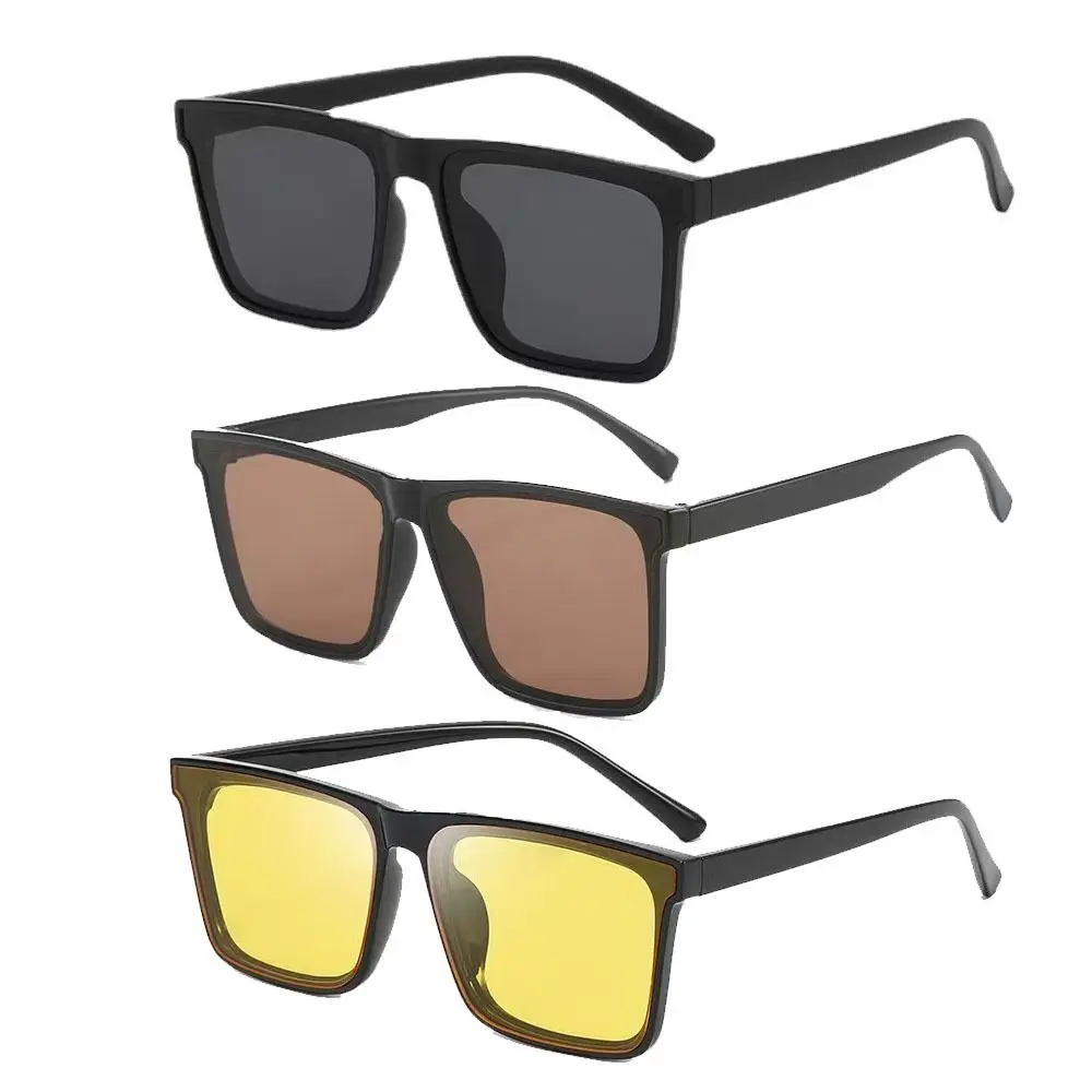 Gafas de sol Punk cuadradas negras – Protección UV estilo calle - imagen 3