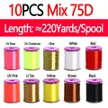 10pcs mix 75D
