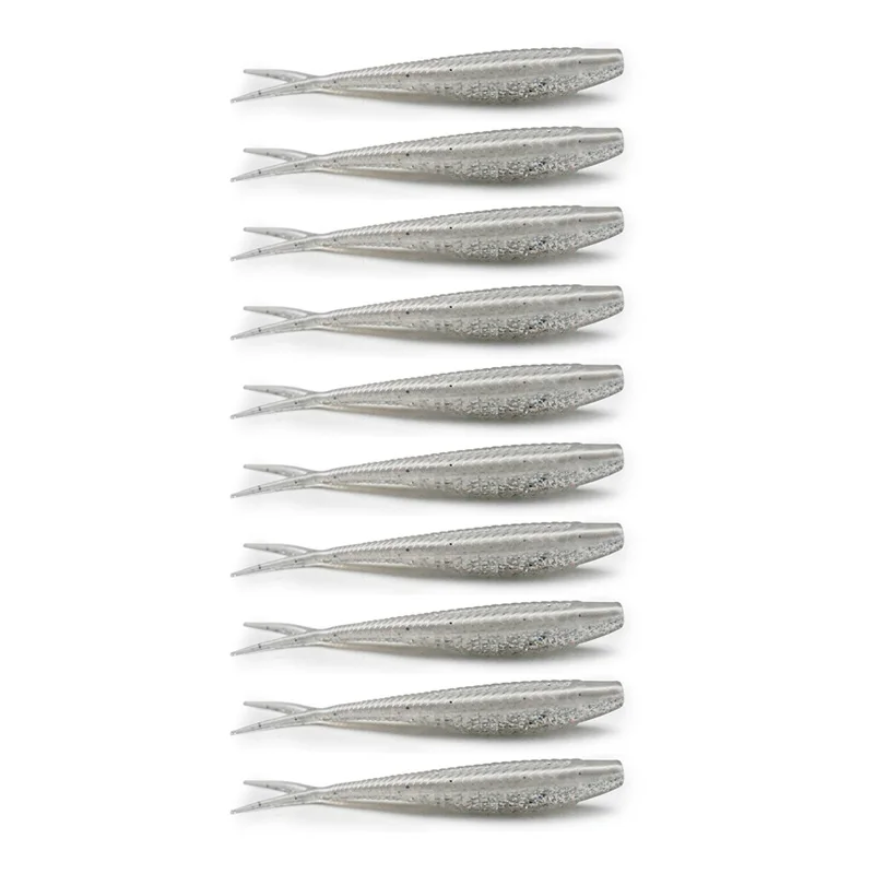 Señuelo shad de silicona blanda para lubina y otros depredadores