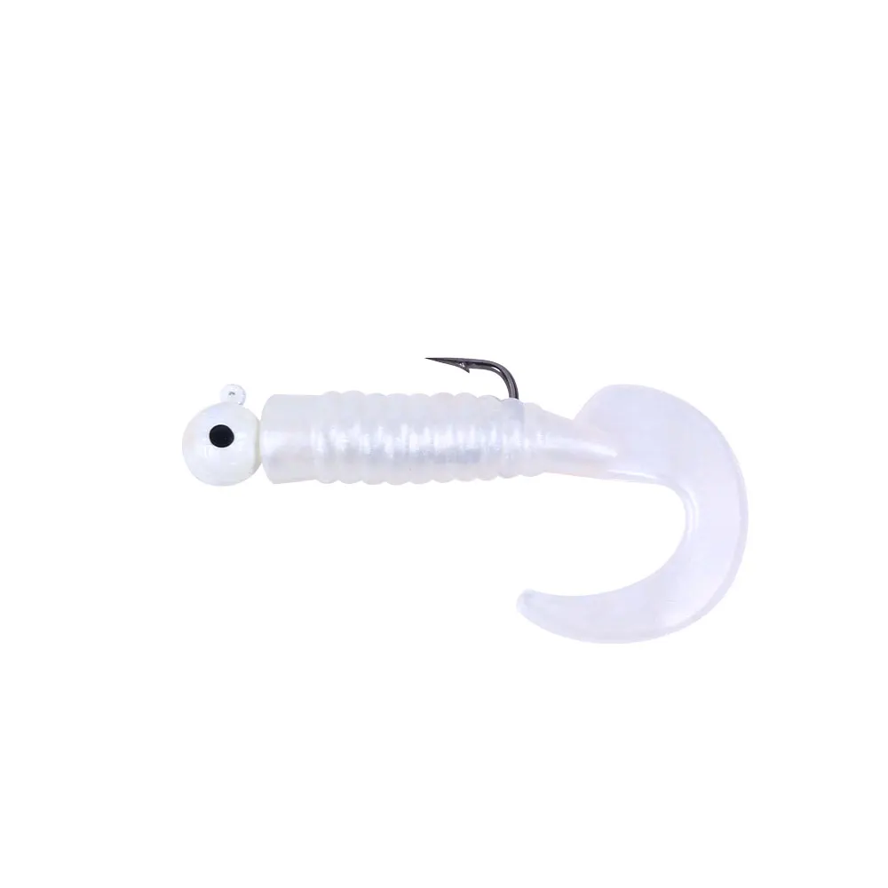 17 unids/lote Kit de señuelo suave señuelo de Pesca suave 3,3g 6,8g con anzuelo de cabeza anzuelo anzuelos aparejos de Pesca carpa Lucio lubina - imagen 3