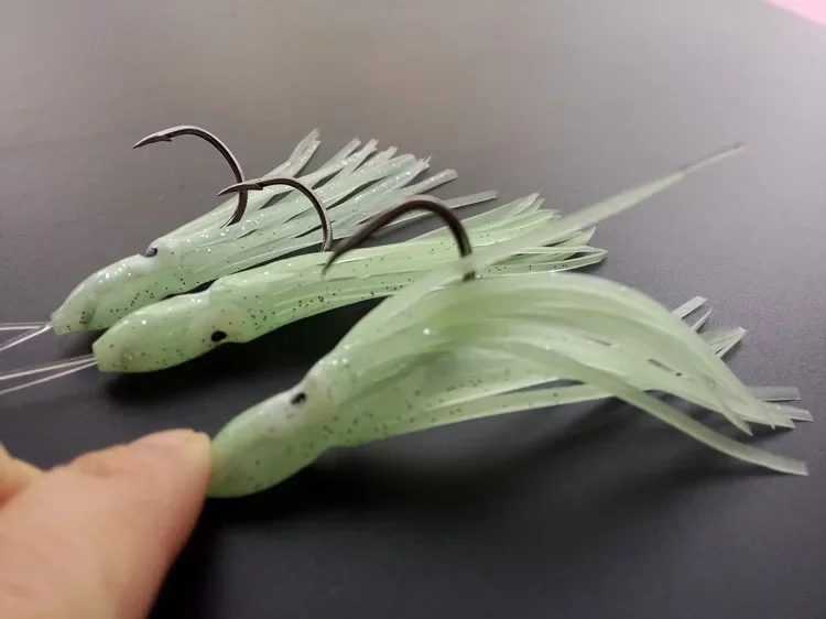 Anzuelo Sabiki de alta calidad, señuelo de pesca de pulpo suave, aparejos de pesca, 6 paquetes - imagen 4