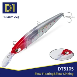 D1 Assassin Long Slider Minnow – Señuelo deslizante con peso FLASH