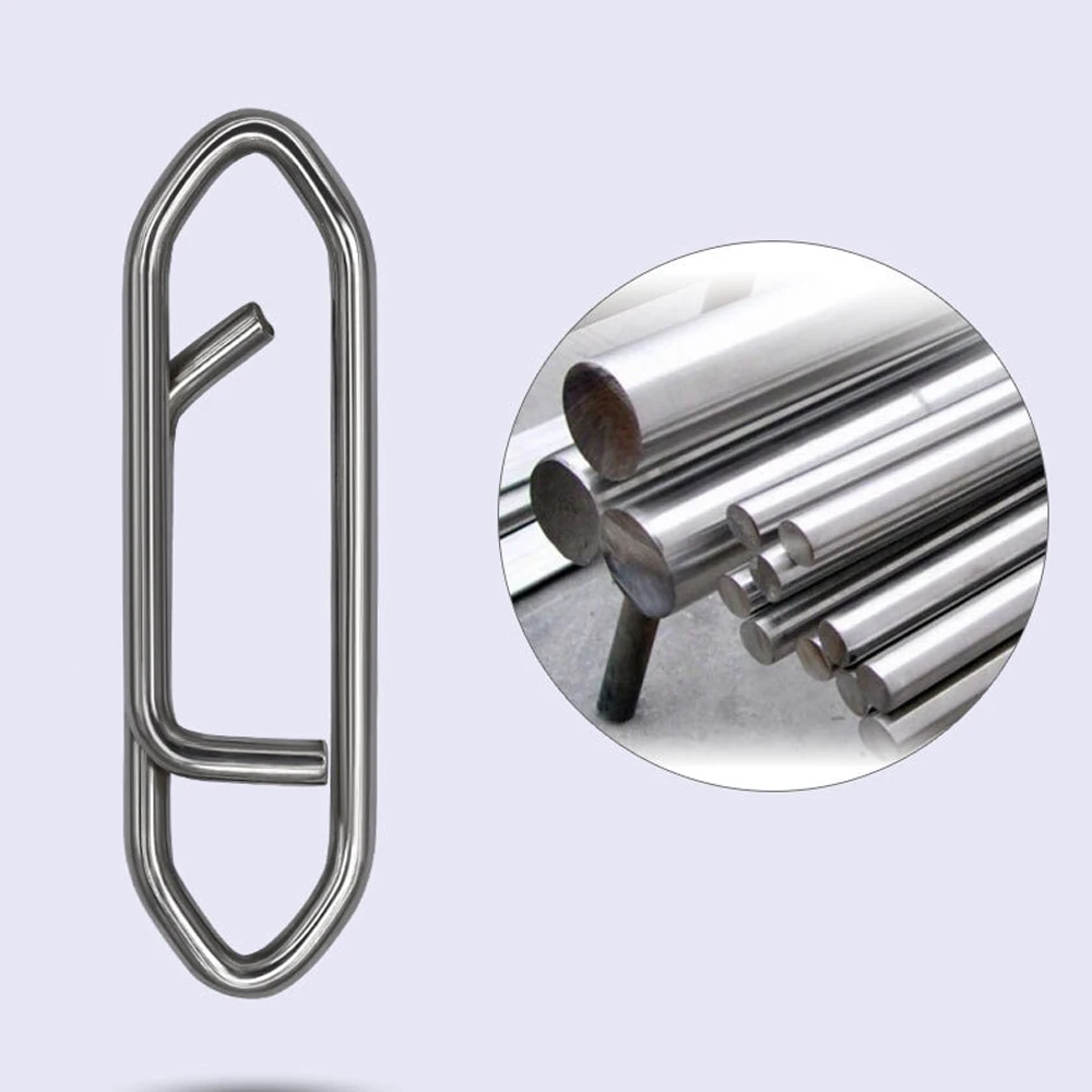 DNDYUJU 20 piezas punta Snap señuelo de Pesca 304 barril de Pesca de acero inoxidable giratorios Pin señuelo accesorios de conector de Pesca herramientas de Pesca - imagen 3