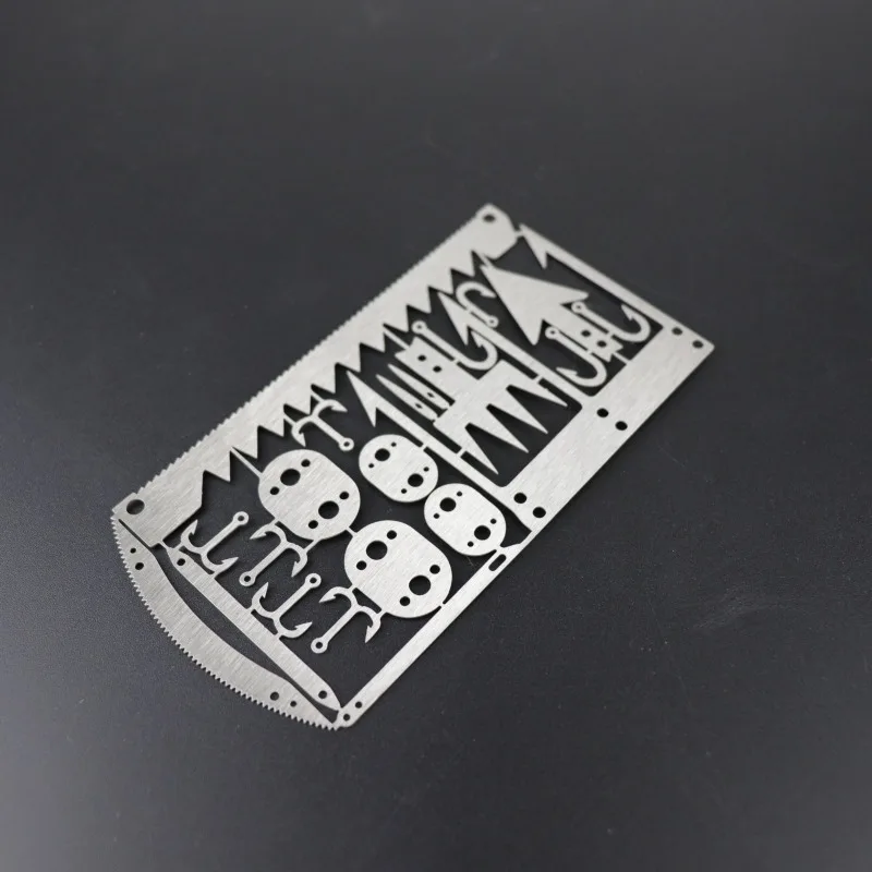 Suministros para acampar al aire libre, herramienta de supervivencia multifuncional 22 en 1, tarjeta de anzuelo de pesca que no ocupa carga, portátil, fácil desmontaje - imagen 3