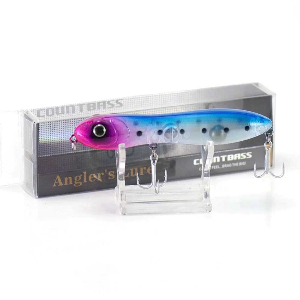 Countbass-cebos duros Topwater, 100mm, 3-15/16 ", 15,6g, 35/64 oz, señuelo de pescador, caminar al perro para pescar, enchufe Popper - imagen 3