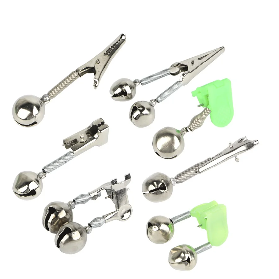 FISH KING-campana de pesca Multicolor de 10 piezas, alimentador al aire libre, pinzas de punta superior, accesorios de campana para caña de pescar de carpa - imagen 3