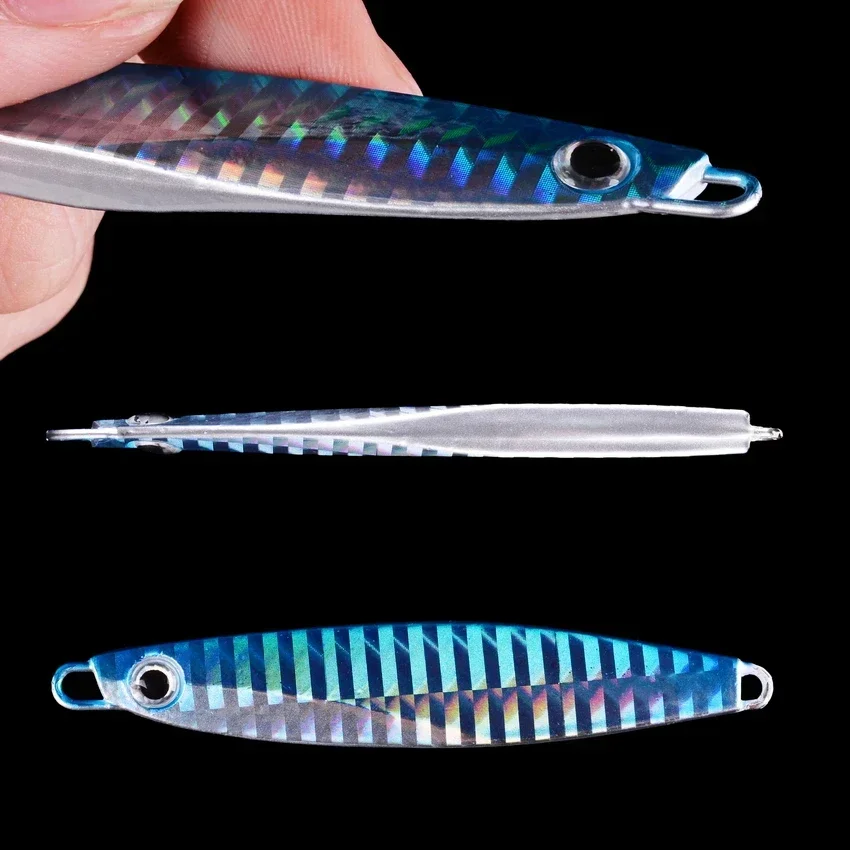 22 Uds plantillas de cuchara de Metal juego de Señuelos de Pesca de carpa 40g 30g 20g 17g 10g 7g Crankbait Jig cucharas Wobbler cebo Señuelos de Pesca de Mar Pesca - imagen 4