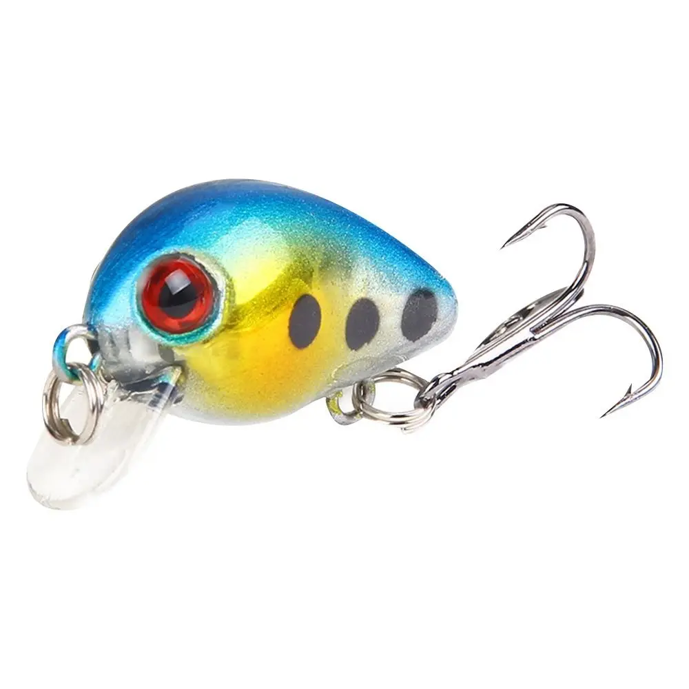 Mini señuelo de pesca de 10 piezas, anzuelos de Pesca, Señuelos de pececillos, Crankbaits de lubina, aparejos de manivela de hundimiento, señuelo Artificial de lubina - imagen 2