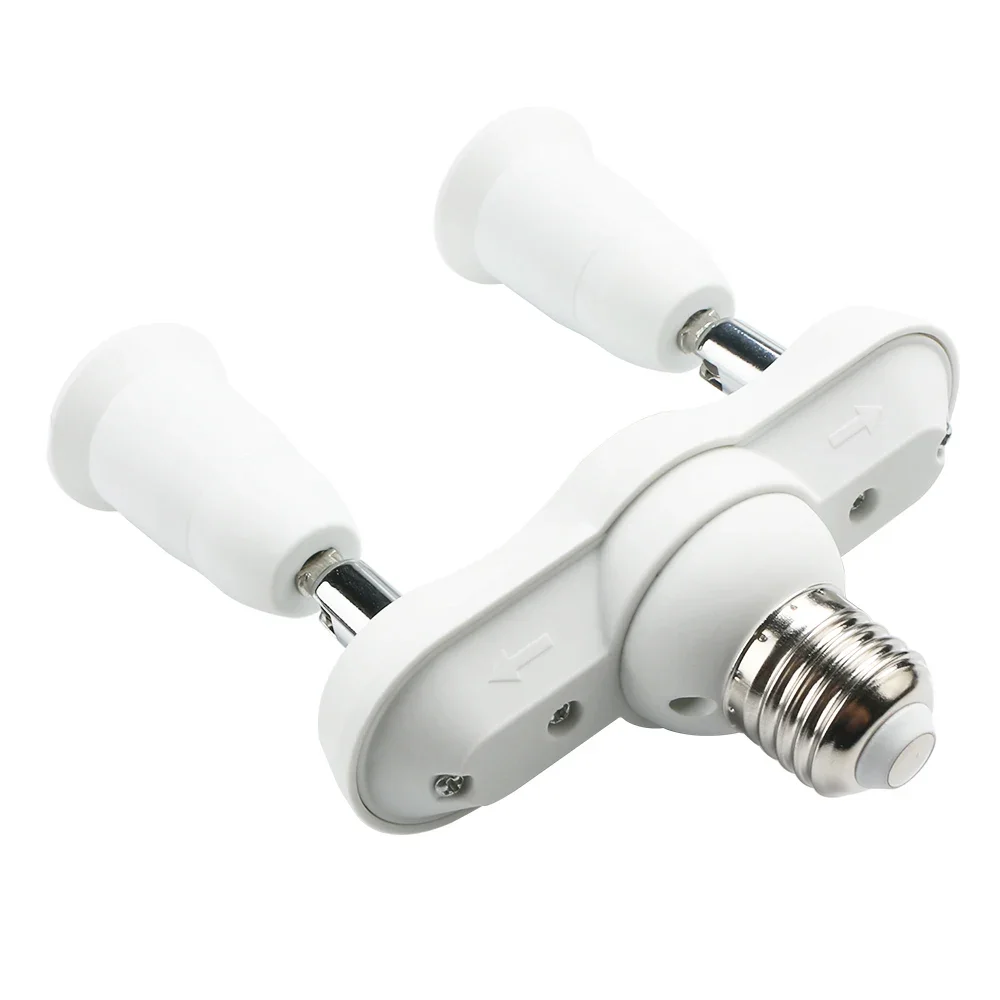 Base de lámpara de bombilla LED E27 2 en 1, adaptador de lámpara ajustable de 360 grados, soporte de enchufe, divisor Universal para el hogar e interiores - imagen 5
