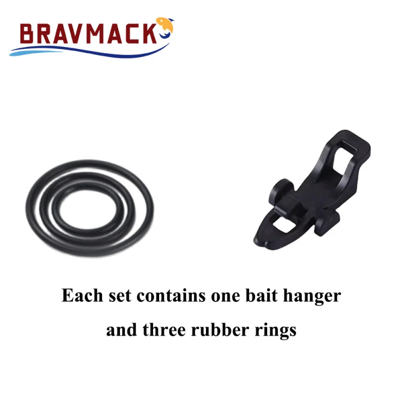 10 unids/lote caña de pescar gancho Keeper-anillo de silicona seguro Iso Hold cebo señuelos y plantillas para una pesca segura y fácil - imagen 2