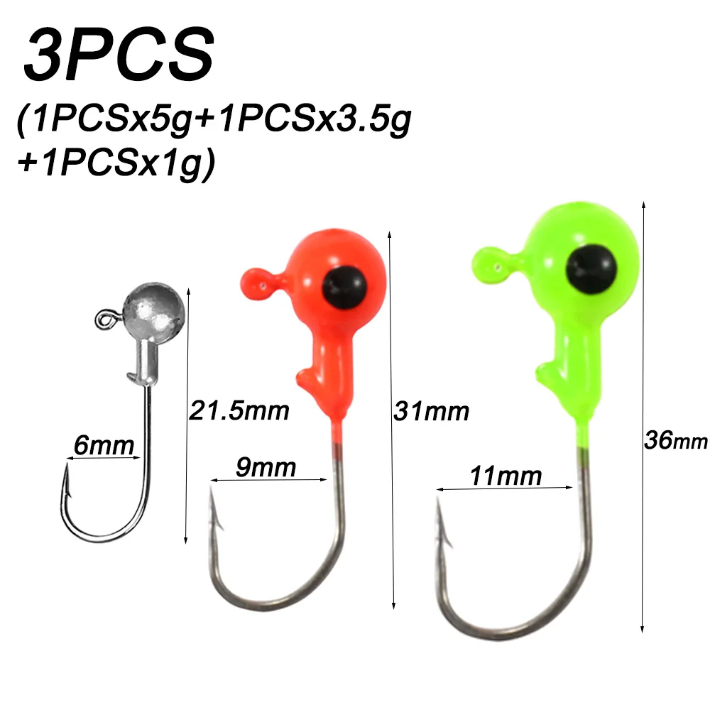 3PCS 5-3.5-1g