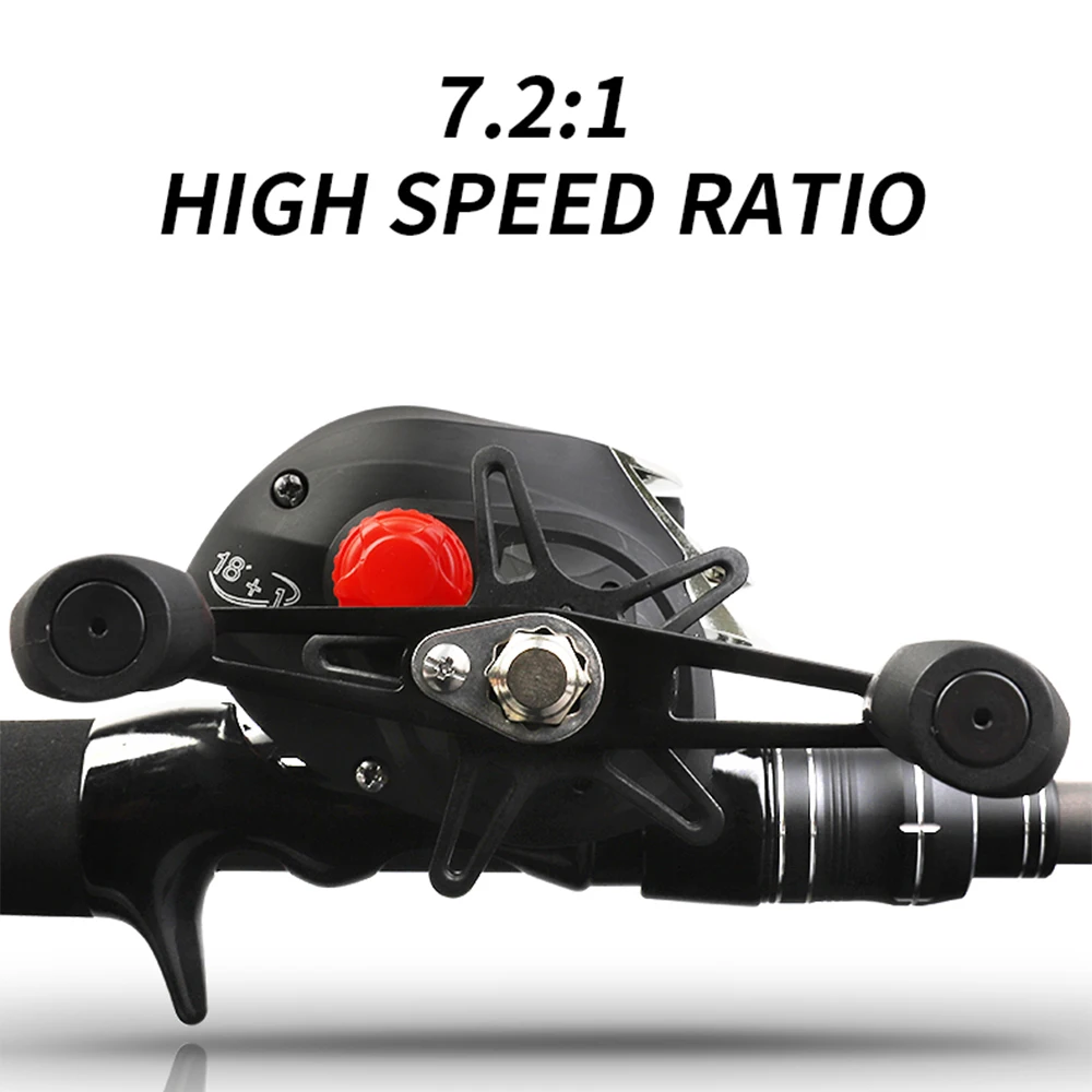 BILLINGS-carrete de Baitcasting Serie AK, relación de engranaje 7,2: 1, BB Ultra suave, arrastre máximo de 17,63 libras, carrete de Baitcaster para agua dulce, solo 7,4 Oz - imagen 5