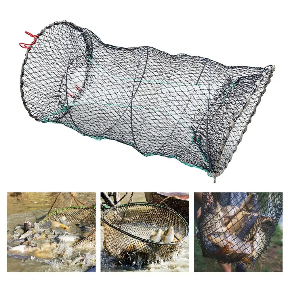 Trampa para pescar peces, red plegable reutilizable para camarones, instalación rápida portátil, trampa para camarones y cangrejos, aparejos de pesca, red de fundición - imagen 3
