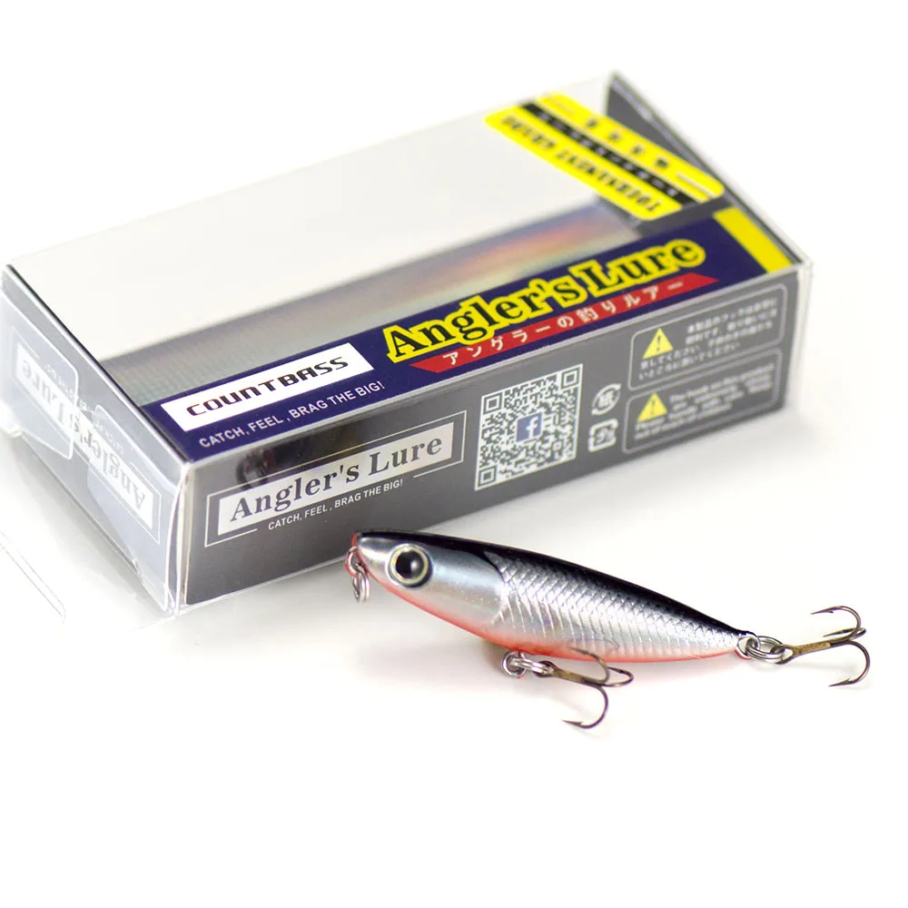 Countbass Mini Topwater 43mm 1-11/16" 2g 5/64 oz. Con anzuelos VMC Señuelos de pesca Wobbler, cebos duros micro flotantes - imagen 2