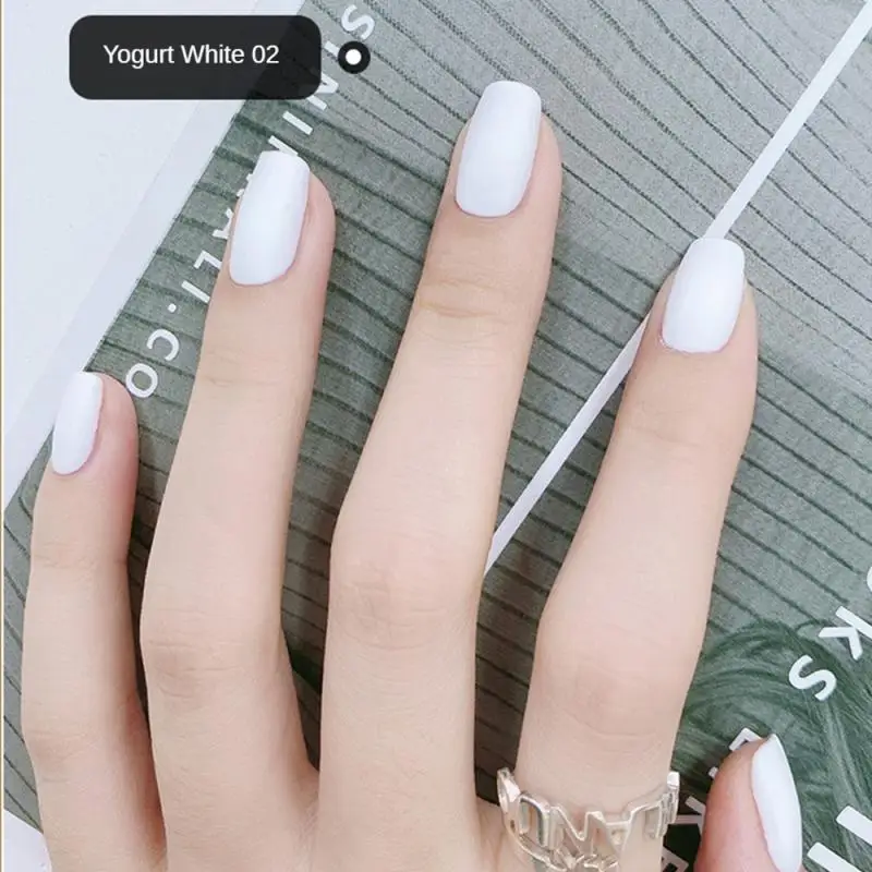 Gel de esmalte de uñas semipermanente, barniz de lentejuelas, pudín blanco leche, UV LED, arte de uñas, Soak Off, 15ML - imagen 4