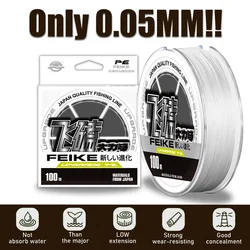 pesca pesca accesorios accesorios de pesca hilo trenzado pesca hilo de pesca ThornsLine-línea de pesca trenzada Nano láser Súper suave, multifilamento suave duradero, PE, baja Mermory, pesca extremadamente delgada