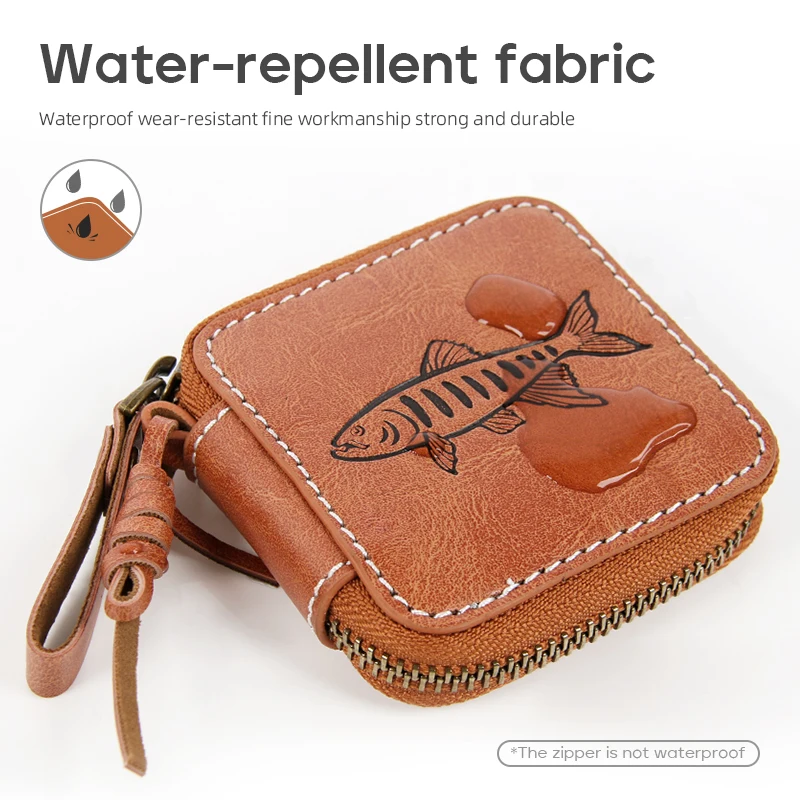 LETOYO 7,5*7,5 cm/11*7,5 cm cuchara señuelo bolsa portátil impermeable pesca señuelo bolsa PU cuchara pequeña cebo cartera - imagen 5