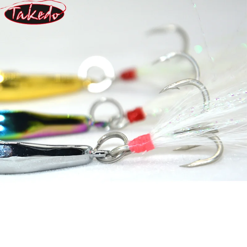 TAKEDO LX02 Cuchara jigging – Triple para perca, lucio y black bass - imagen 2