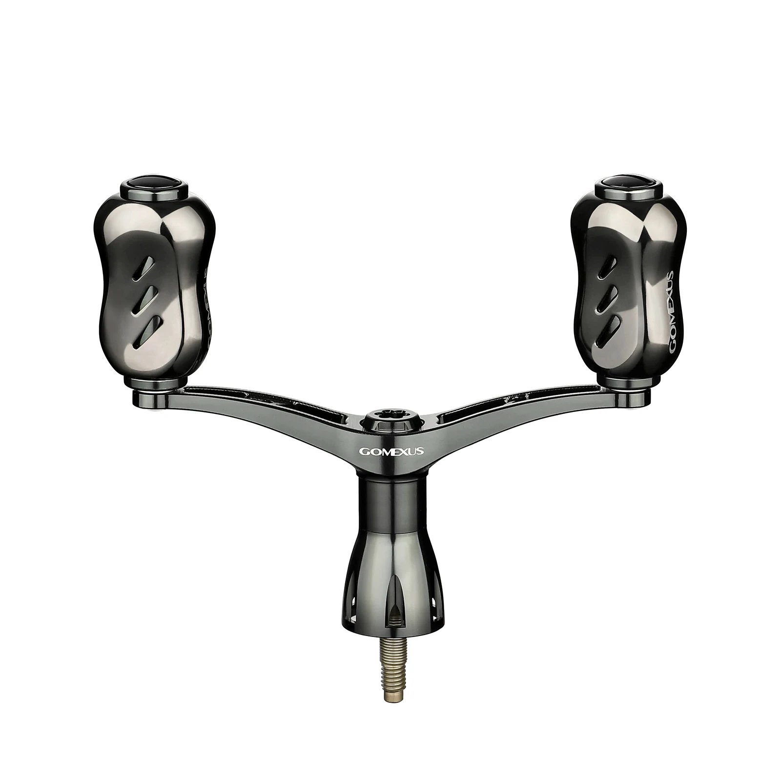 Mango Gomexus para pesca Eging, mango de carrete CNC de 92mm con perilla de titanio de 22mm para Stella Stradic Vanquish Exsence TwinPower XD