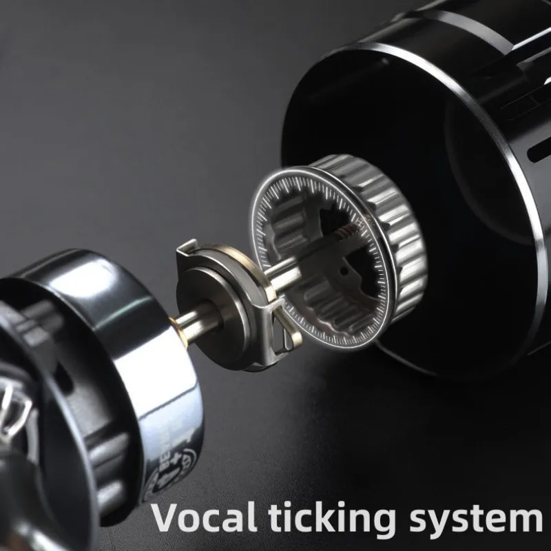 Carrete giratorio de trucha Mavllos Relos con potencia de arrastre, relación de 15Kg, carrete poco profundo de aluminio 5,5:1, carrete de pesca de carpa para Lucio - imagen 3