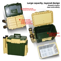 ZYZHE Caja de pesca portátil gran capacidad con accesorios