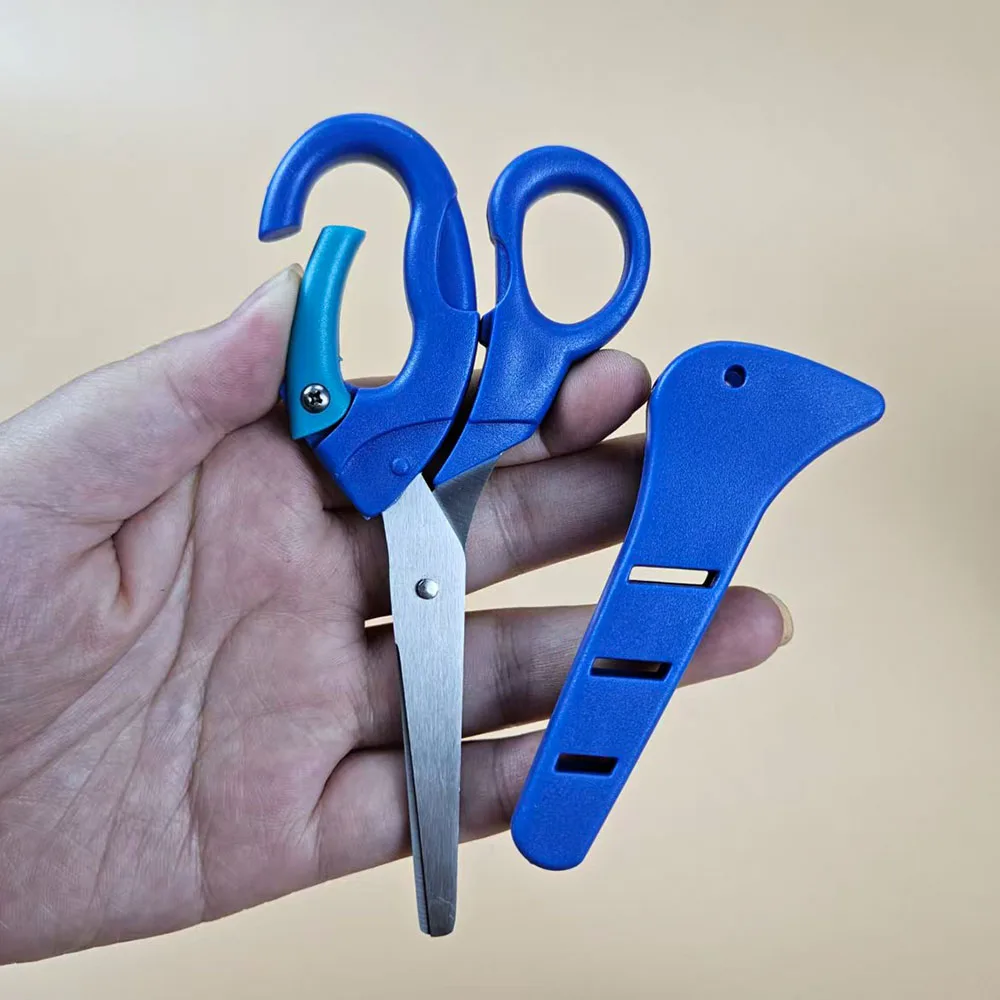 Accesorios de tijera de pesca de acero inoxidable, tijeras portátiles para electricista, corte de apilador, línea trenzada de PE, señuelo, herramientas de pesca de carpa, 1 Uds. - imagen 4