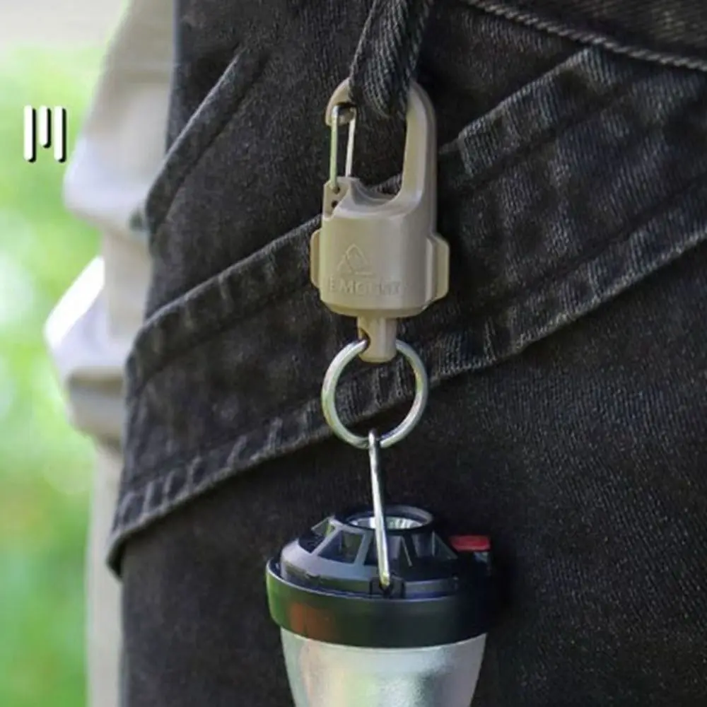 LLavero magnético fuerte portátil, 6,3x2,5 cm, 2 colores, gancho súper de carga, llavero a prueba de rosca, herramienta para acampar al aire libre - imagen 3