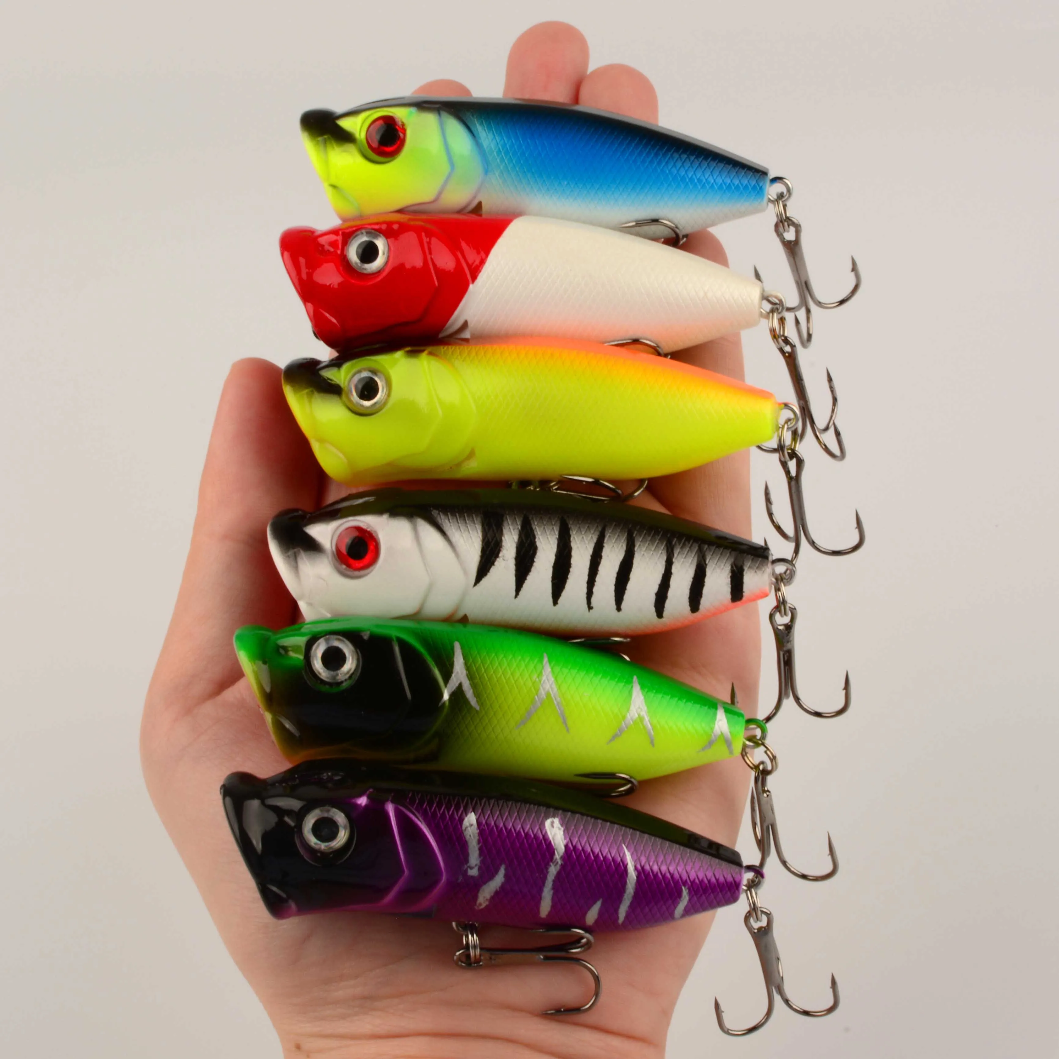 Popper topwater: señuelo duro wobbler para pesca en superficie - imagen 2