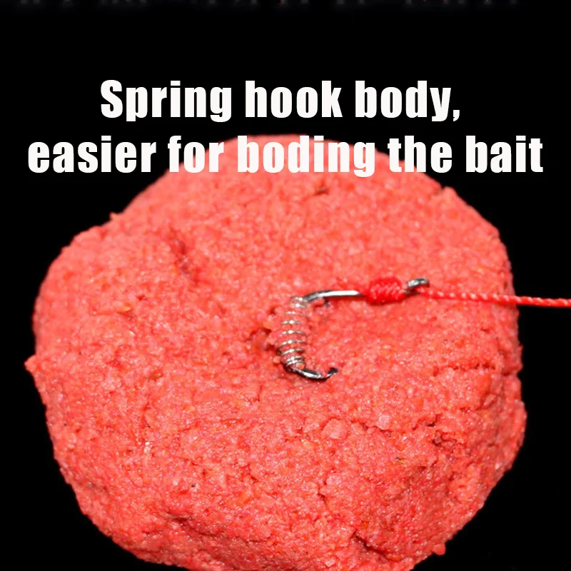 Anzuelos de pesca de primavera, aparejos de pesca con púas de acero de alto carbono, cuerpo aplanado, punta afilada, para pesca en río y mar, 20 unidades por lote - imagen 5