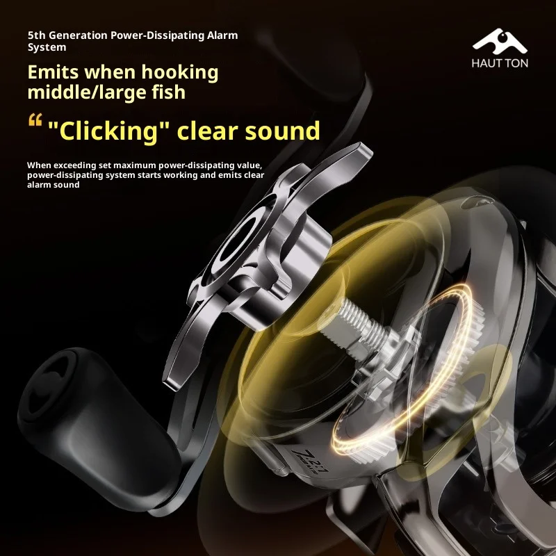 Carrete HAUT TON Metal Master DC 7.2:1 – Freno inteligente 5kg sonido digital - imagen 5